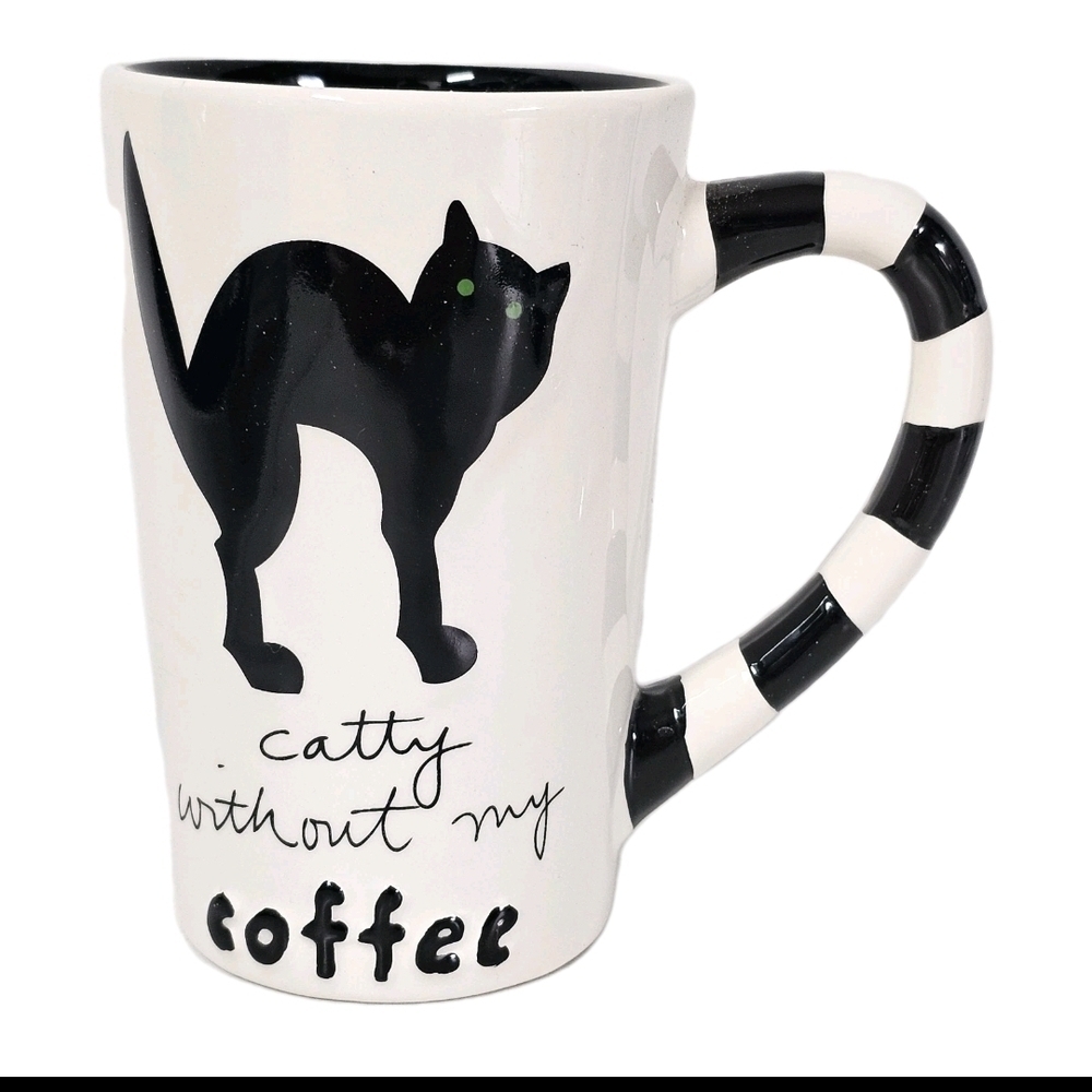 Sandra Magsamen Cat Halloween Pet Cat Lovers Black And White Mug